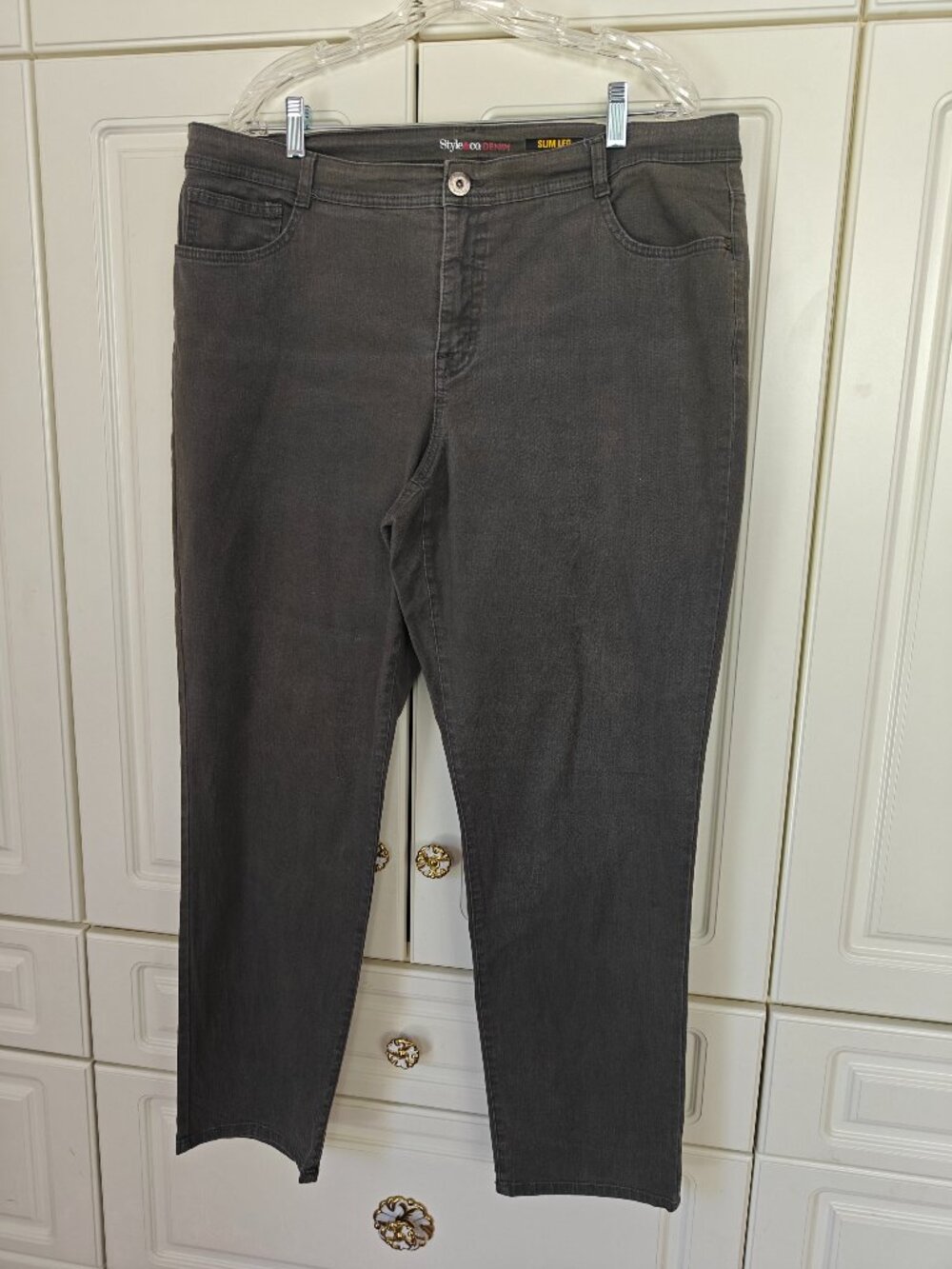 Style & Co. Women's Grey Denim, Size 18W